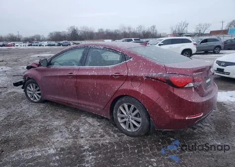 2015 Hyundai Elantra Se from USA, damaged, VIN 5NPDH4AEXFH599318